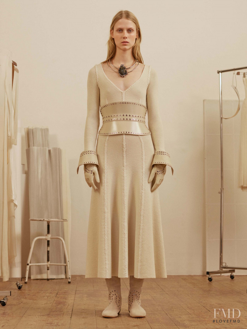 Sofie Hemmet featured in  the Alexander McQueen lookbook for Pre-Fall 2017