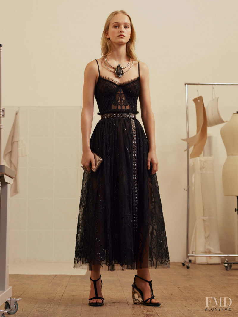 Jean Campbell featured in  the Alexander McQueen lookbook for Pre-Fall 2017