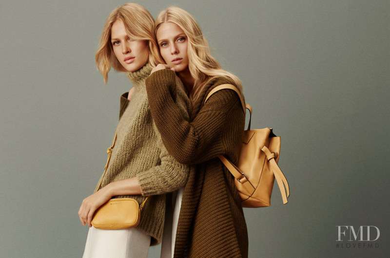 Julie Henderson featured in  the Massimo Dutti Colorblock lookbook for Autumn/Winter 2016