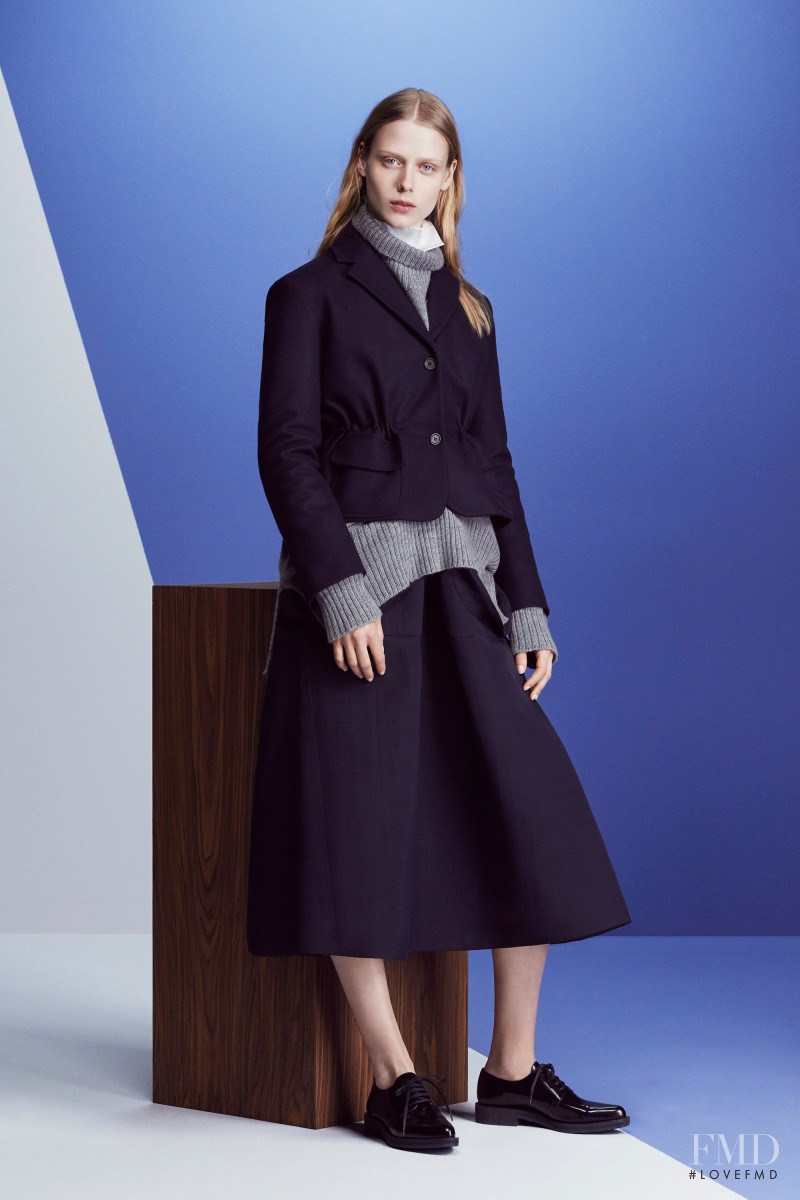 Sofie Hemmet featured in  the Jil Sander Navy lookbook for Autumn/Winter 2016