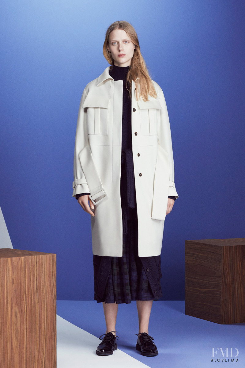 Sofie Hemmet featured in  the Jil Sander Navy lookbook for Autumn/Winter 2016