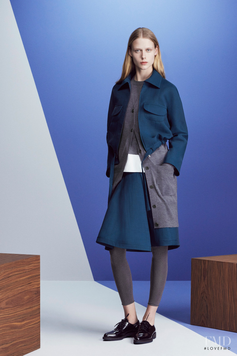 Sofie Hemmet featured in  the Jil Sander Navy lookbook for Autumn/Winter 2016