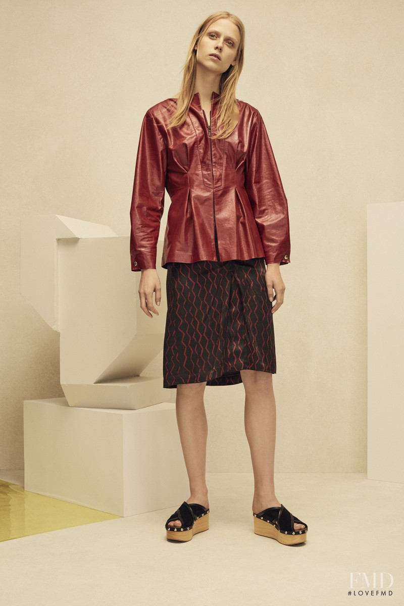 Sofie Hemmet featured in  the Isabel Marant lookbook for Resort 2017