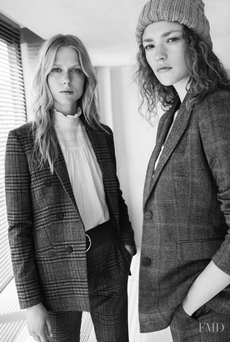 Sofie Hemmet featured in  the Mango Iconics lookbook for Fall 2016