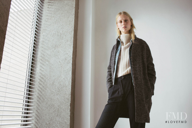 Sofie Hemmet featured in  the Mango Iconics lookbook for Fall 2016