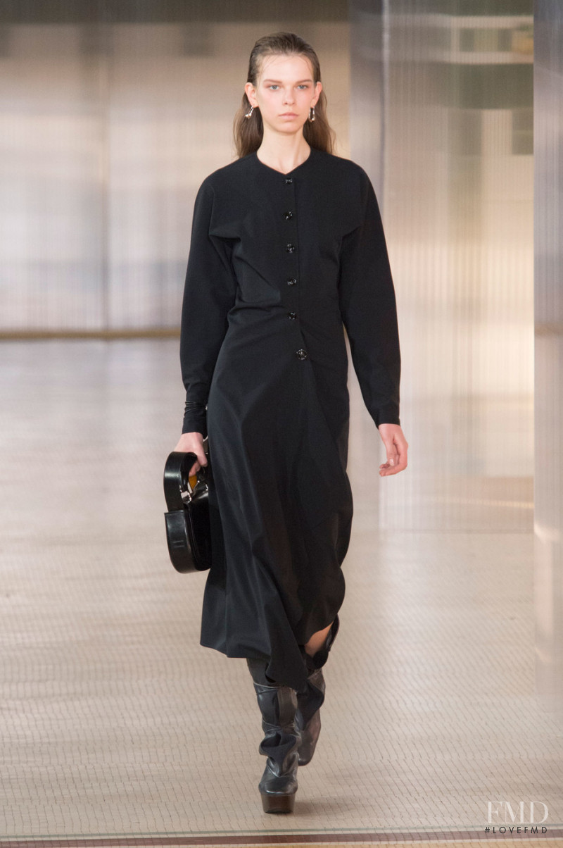 Giedre Sekstelyte featured in  the Christophe Lemaire fashion show for Autumn/Winter 2017