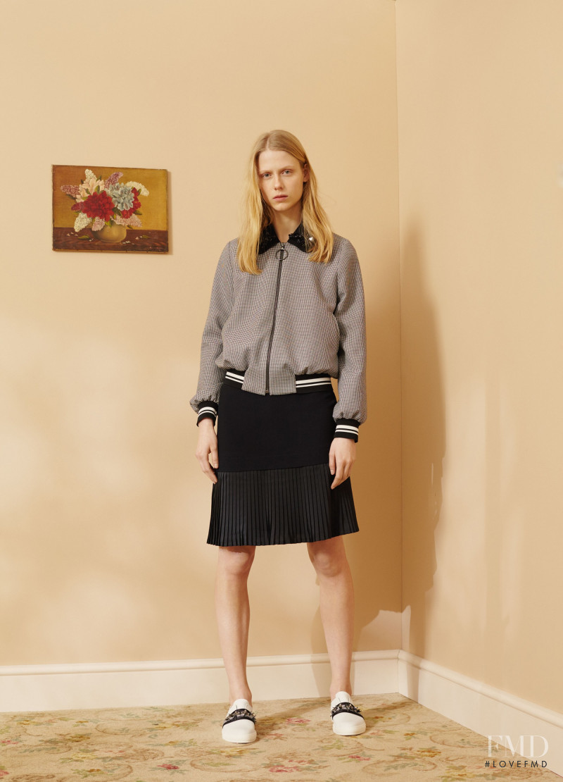 Sofie Hemmet featured in  the Mother of Pearl lookbook for Pre-Fall 2016