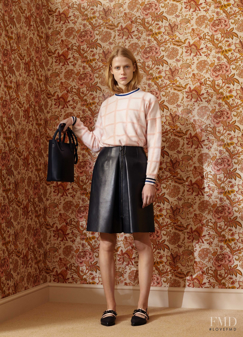 Sofie Hemmet featured in  the Mother of Pearl lookbook for Pre-Fall 2016