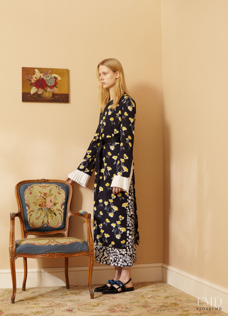 Sofie Hemmet featured in  the Mother of Pearl lookbook for Pre-Fall 2016