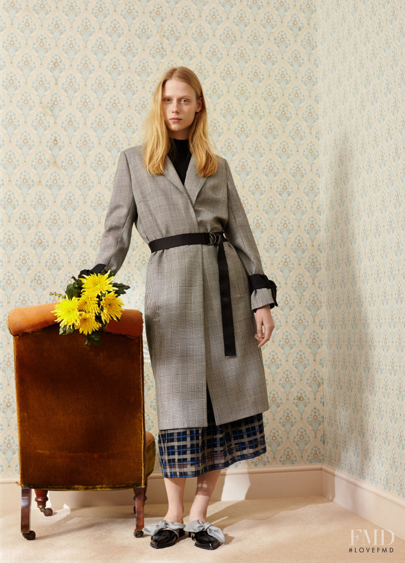 Sofie Hemmet featured in  the Mother of Pearl lookbook for Pre-Fall 2016