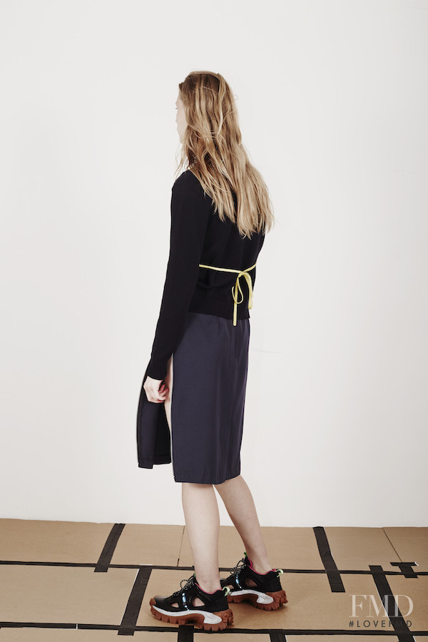 Sofie Hemmet featured in  the Christopher Shannon lookbook for Resort 2016