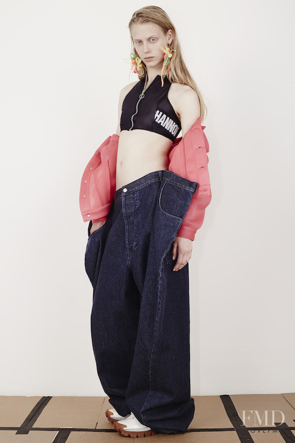 Sofie Hemmet featured in  the Christopher Shannon lookbook for Resort 2016
