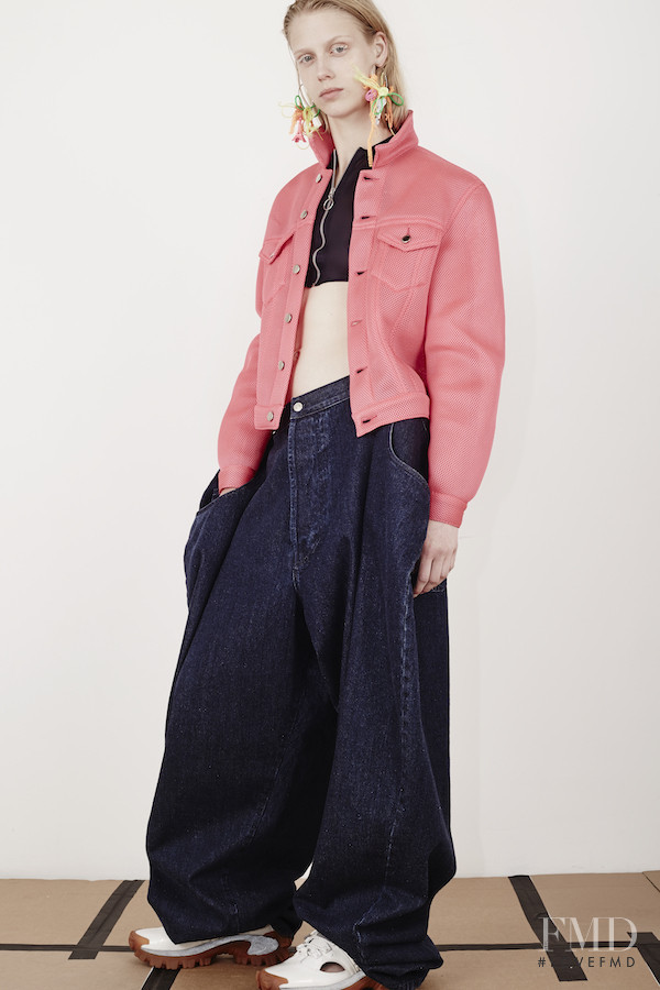 Sofie Hemmet featured in  the Christopher Shannon lookbook for Resort 2016