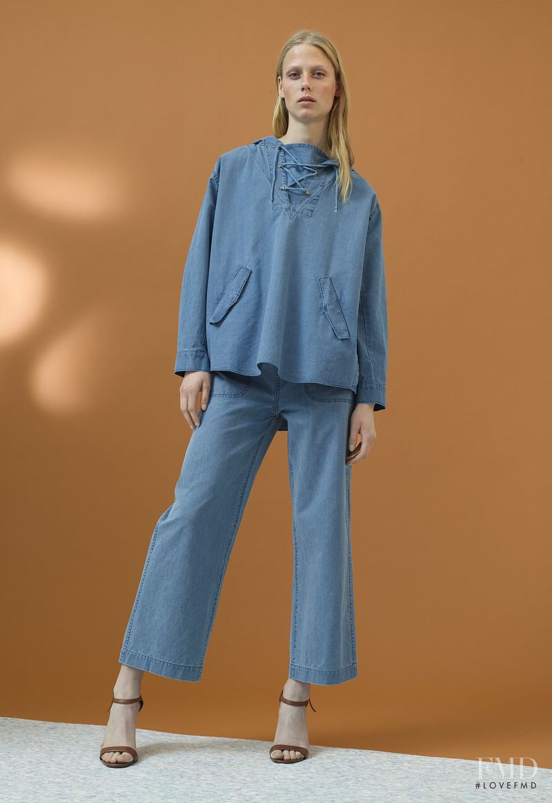 Sofie Hemmet featured in  the MiH Jeans lookbook for Pre-Spring 2015