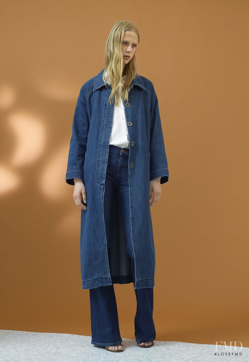 Sofie Hemmet featured in  the MiH Jeans lookbook for Pre-Spring 2015