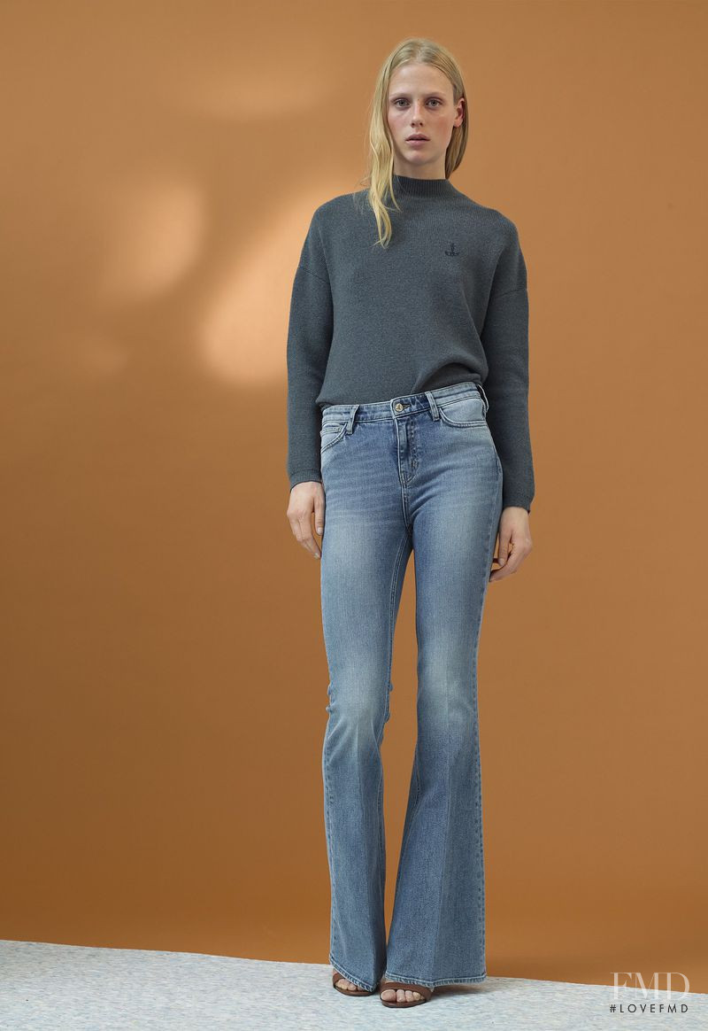 Sofie Hemmet featured in  the MiH Jeans lookbook for Pre-Spring 2015