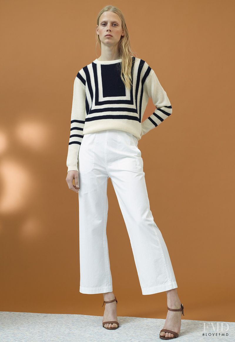 Sofie Hemmet featured in  the MiH Jeans lookbook for Pre-Spring 2015