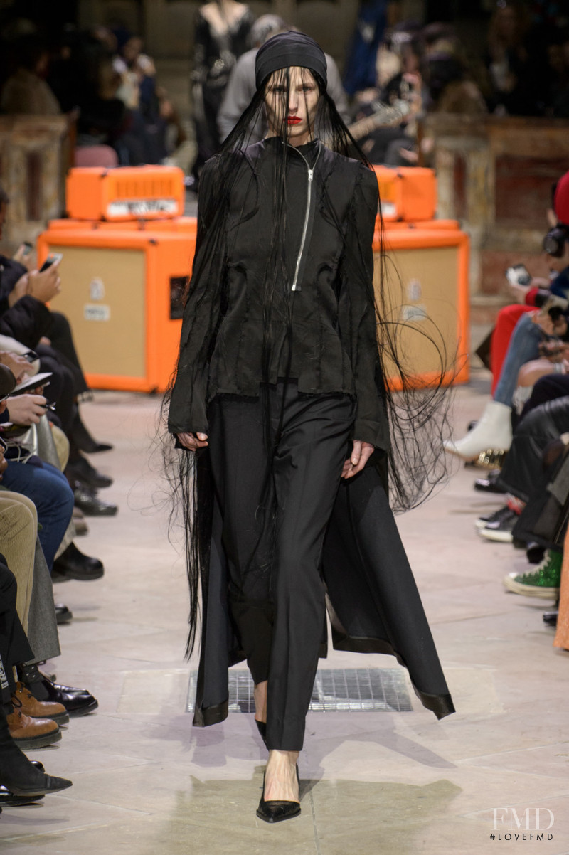 Sofie Hemmet featured in  the Yang Li fashion show for Autumn/Winter 2018