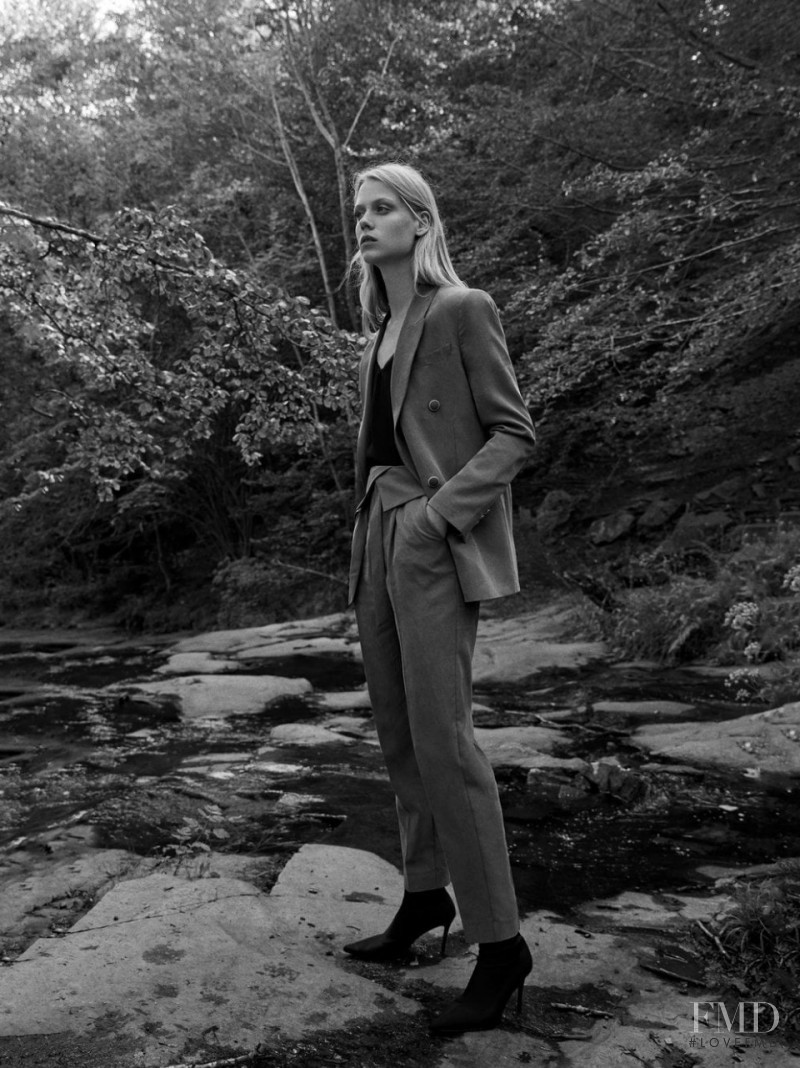 Sofie Hemmet featured in  the Mango advertisement for Autumn/Winter 2017