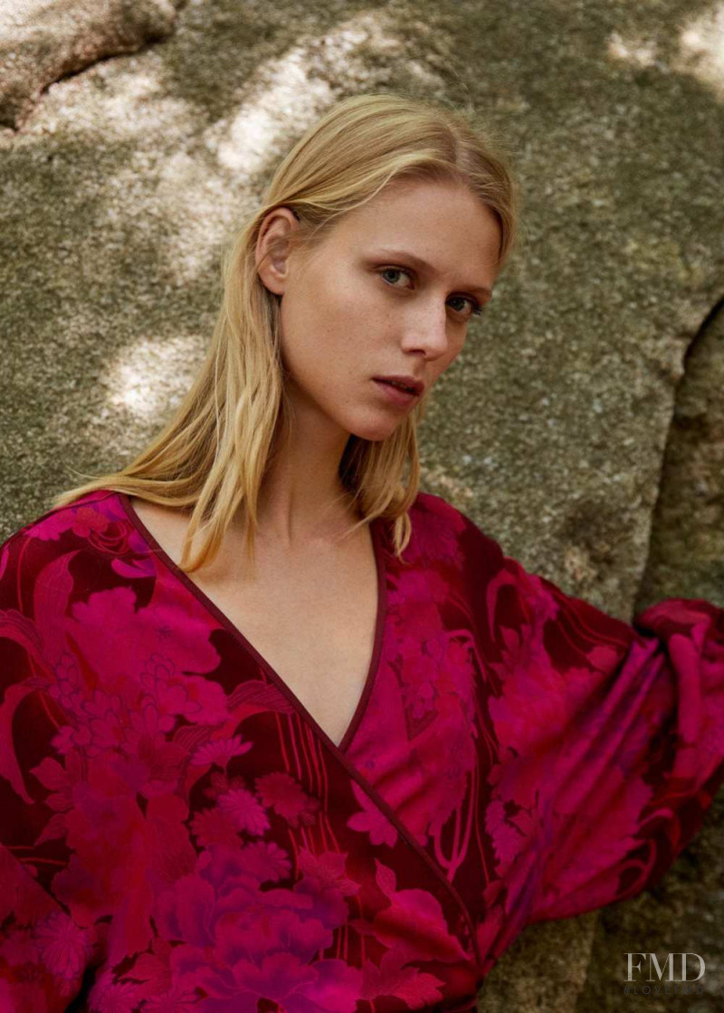 Sofie Hemmet featured in  the Mango advertisement for Autumn/Winter 2017