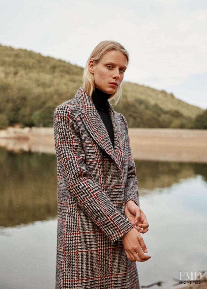 Sofie Hemmet featured in  the Mango advertisement for Autumn/Winter 2017