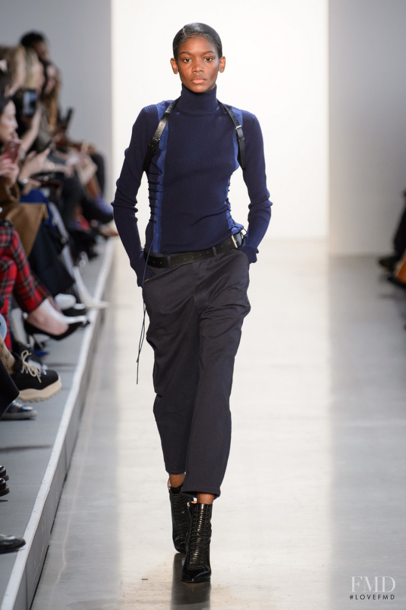 Elibeidy Dani featured in  the Dion Lee fashion show for Autumn/Winter 2018