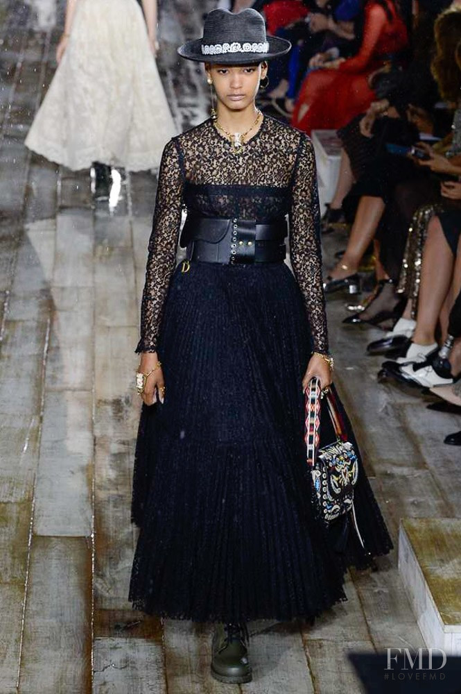 Ines Oussaidi featured in  the Christian Dior fashion show for Cruise 2019