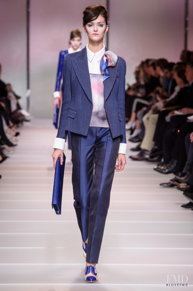 Vika Karelaya featured in  the Armani Prive fashion show for Spring/Summer 2018