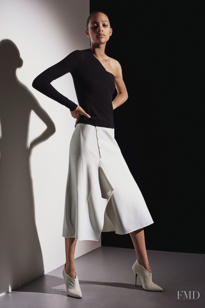 Selena Forrest featured in  the Narciso Rodriguez lookbook for Pre-Fall 2018