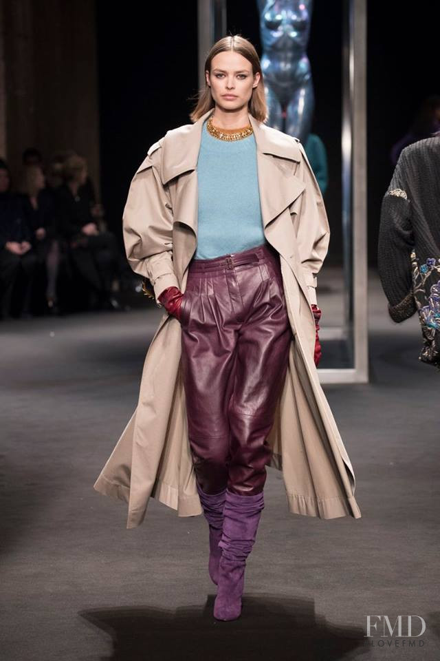 Birgit Kos featured in  the Alberta Ferretti fashion show for Autumn/Winter 2018