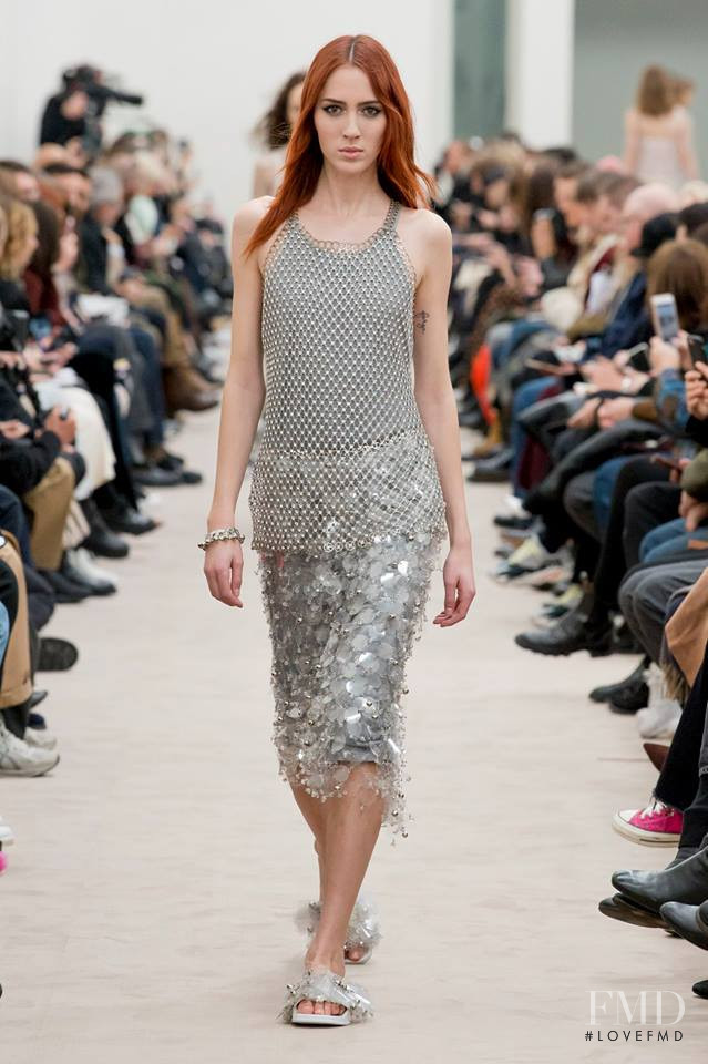 Teddy Quinlivan featured in  the Paco Rabanne fashion show for Autumn/Winter 2018