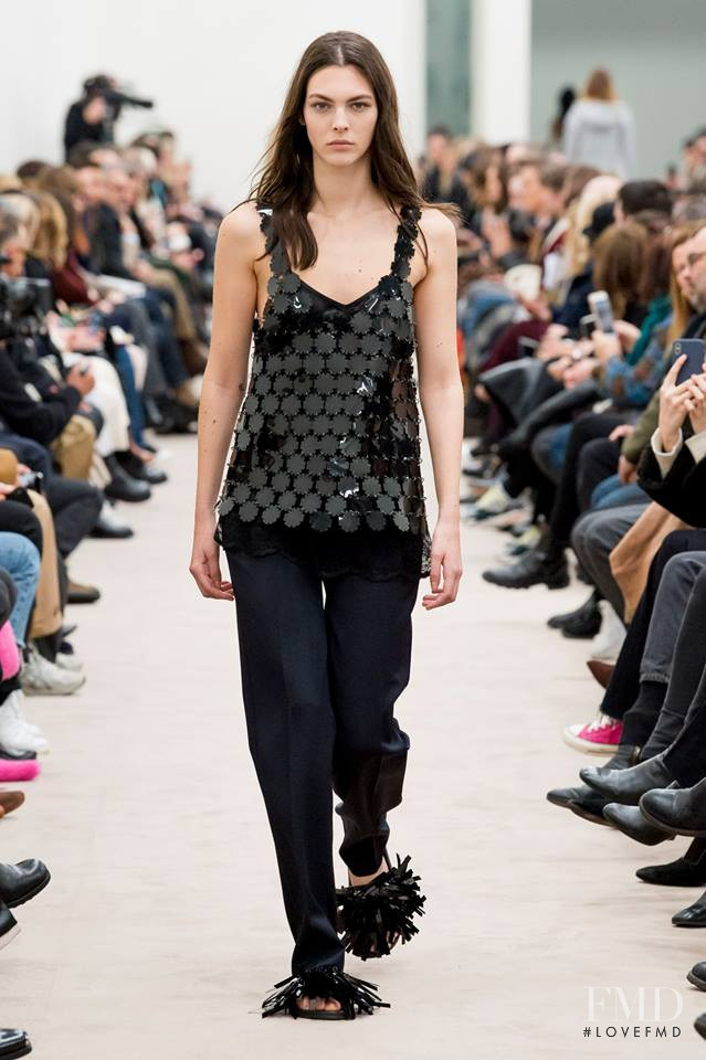 Vittoria Ceretti featured in  the Paco Rabanne fashion show for Autumn/Winter 2018