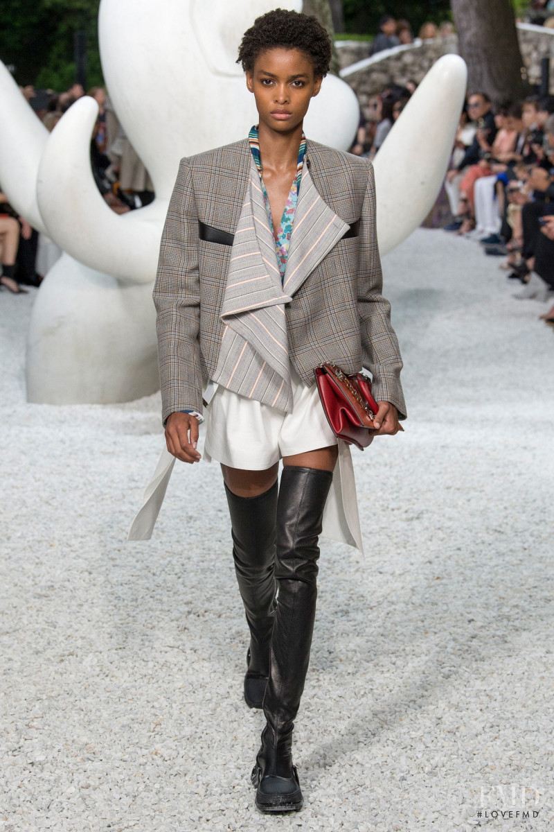 Blesnya Minher featured in  the Louis Vuitton fashion show for Resort 2019
