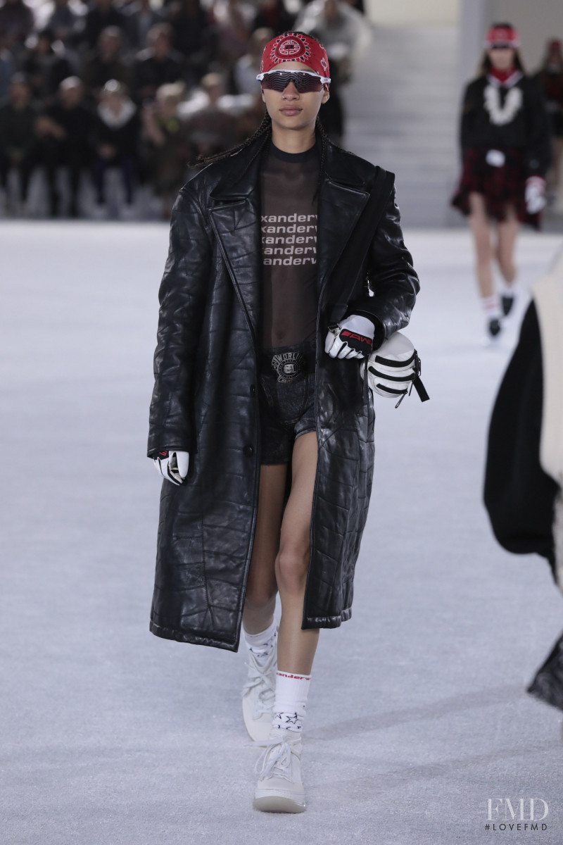 Selena Forrest featured in  the Alexander Wang fashion show for Spring/Summer 2019