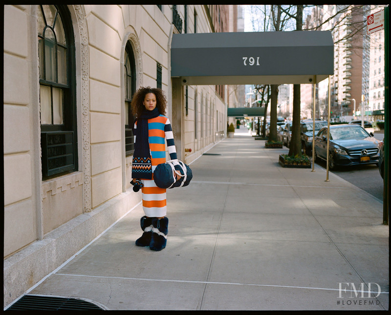 Selena Forrest featured in  the Tory Sport lookbook for Autumn/Winter 2018