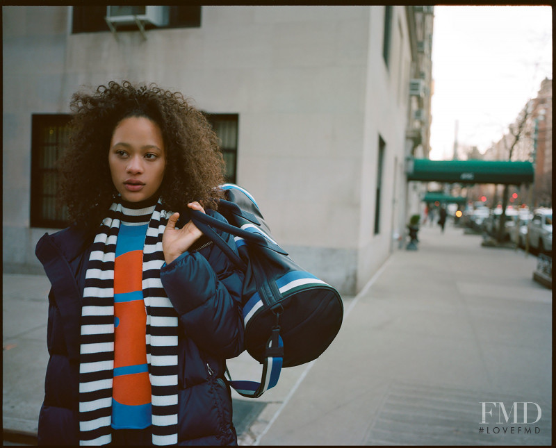 Selena Forrest featured in  the Tory Sport lookbook for Autumn/Winter 2018