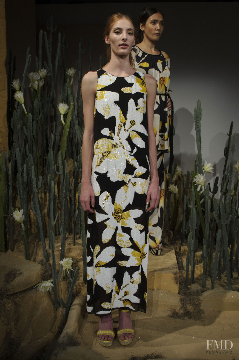 Annie Tice featured in  the Alice + Olivia fashion show for Spring/Summer 2016