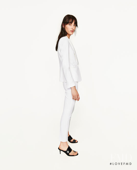 Annie Tice featured in  the Zara lookbook for Spring/Summer 2017