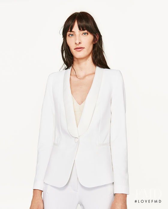 Annie Tice featured in  the Zara lookbook for Spring/Summer 2017
