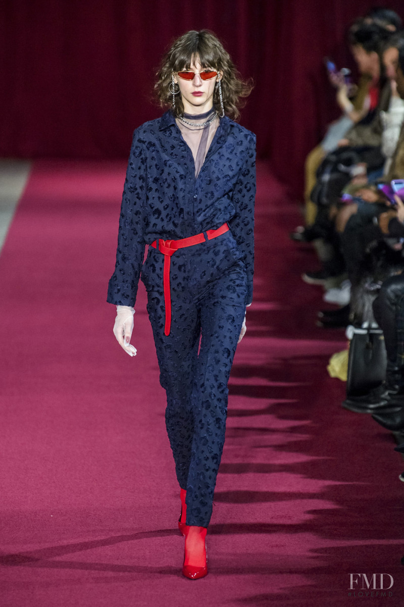 Karolina Laczkowska featured in  the Calvin Luo fashion show for Autumn/Winter 2018