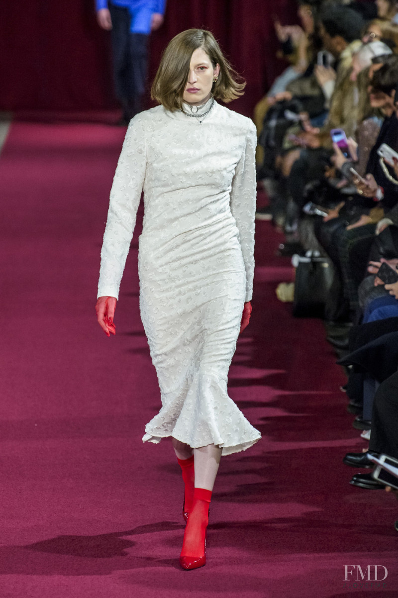 Jennae Quisenberry featured in  the Calvin Luo fashion show for Autumn/Winter 2018