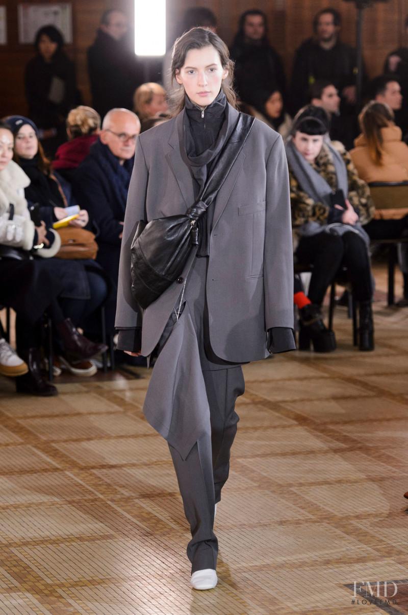 Karolina Laczkowska featured in  the Christophe Lemaire fashion show for Autumn/Winter 2018