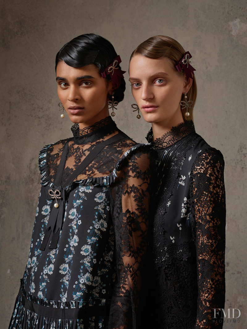 Radhika Nair featured in  the H&M x Erdem lookbook for Summer 2017