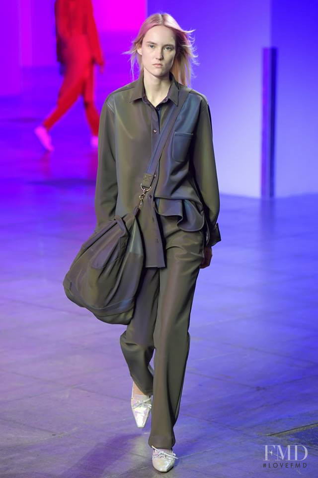 Harleth Kuusik featured in  the Sies Marjan fashion show for Autumn/Winter 2018