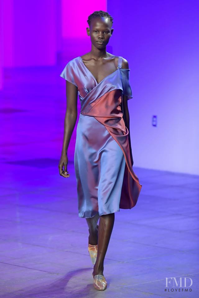 Shanelle Nyasiase featured in  the Sies Marjan fashion show for Autumn/Winter 2018