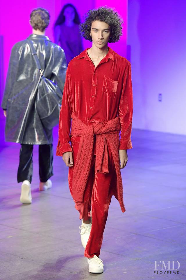 Callum Stoddart featured in  the Sies Marjan fashion show for Autumn/Winter 2018