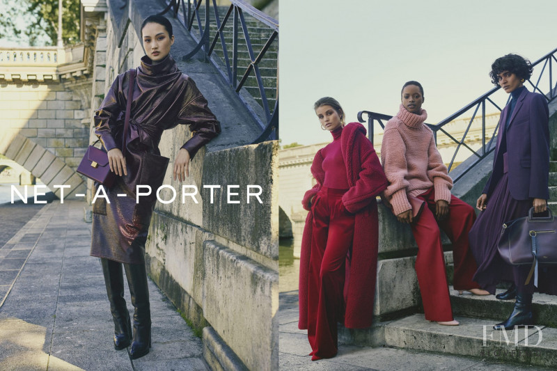 Luna Bijl featured in  the Net-a-Porter advertisement for Autumn/Winter 2017