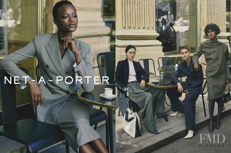 Radhika Nair featured in  the Net-a-Porter advertisement for Autumn/Winter 2017