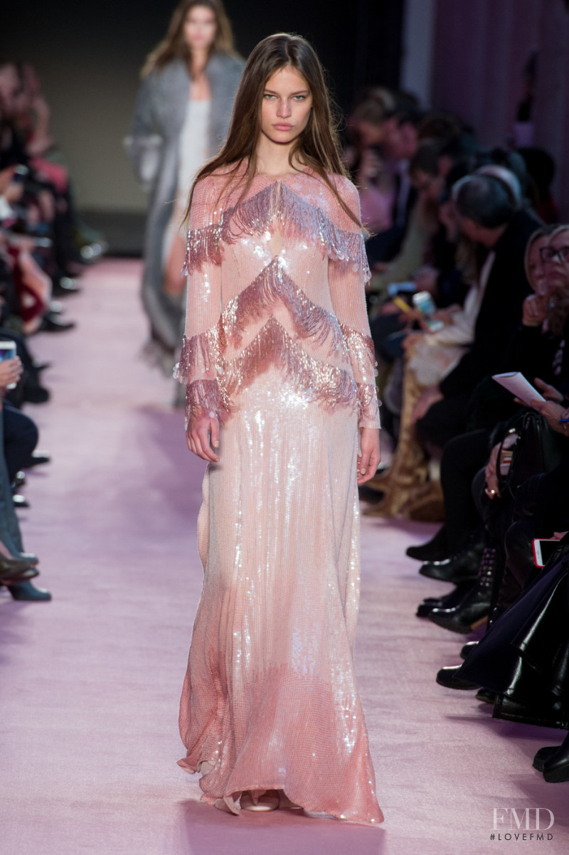 Faretta Radic featured in  the Blumarine fashion show for Autumn/Winter 2018