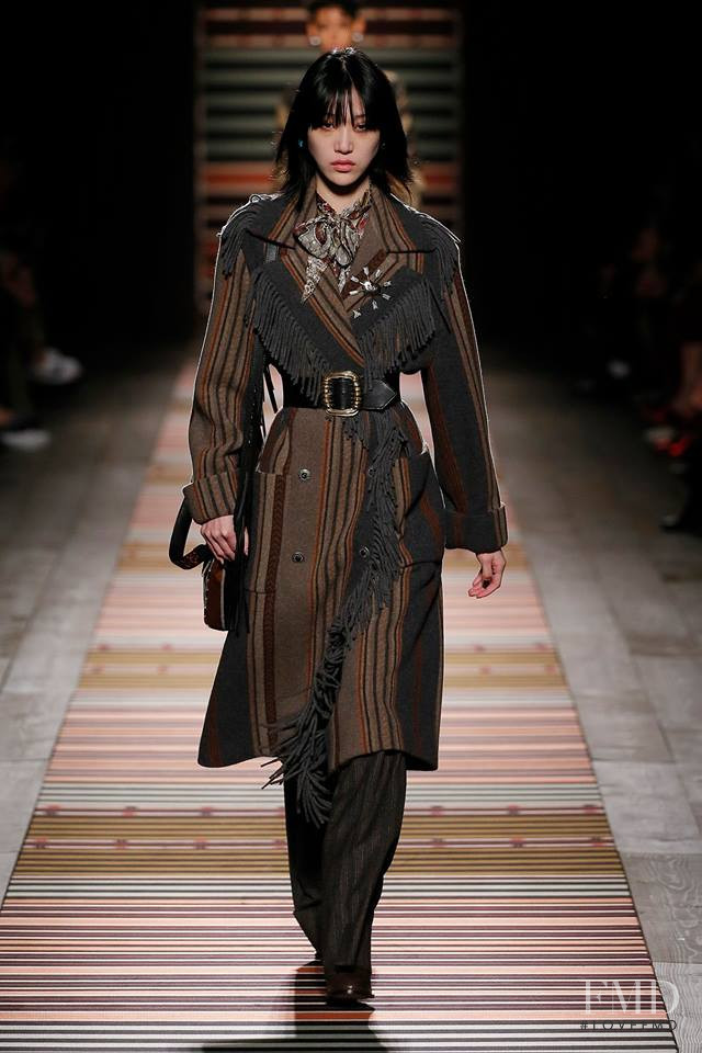 So Ra Choi featured in  the Etro fashion show for Autumn/Winter 2018